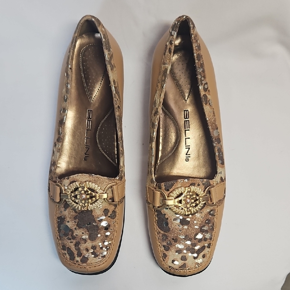 Bellini Women's Leopard Print Leather Loafers